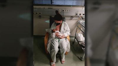 Conoció a su bebé 13 días después de nacer al tener que ser intubada por coronavirus tras la cesárea
