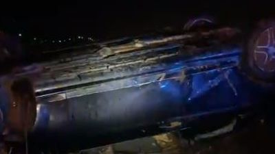 Herido muy grave un hombre al chocar su vehículo contra una rotonda de la M-108, en  Ajalvir