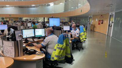 Rescatado en helicóptero un ciclista de 45 años tras caerse en el Alto del Telégrafo de Moralzarzal