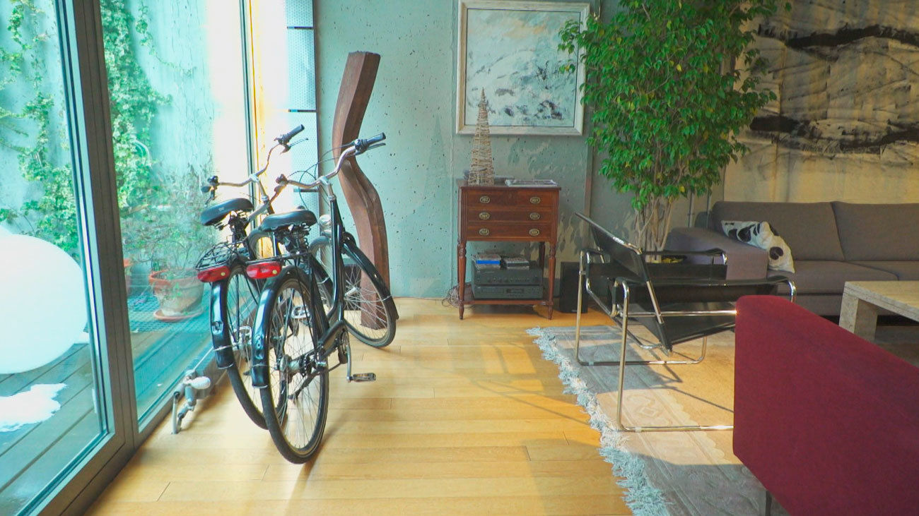 La casa de las paredes y el techo de acero