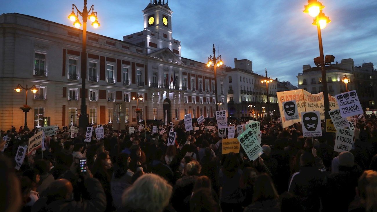 Protesta en la Puerta del Sol