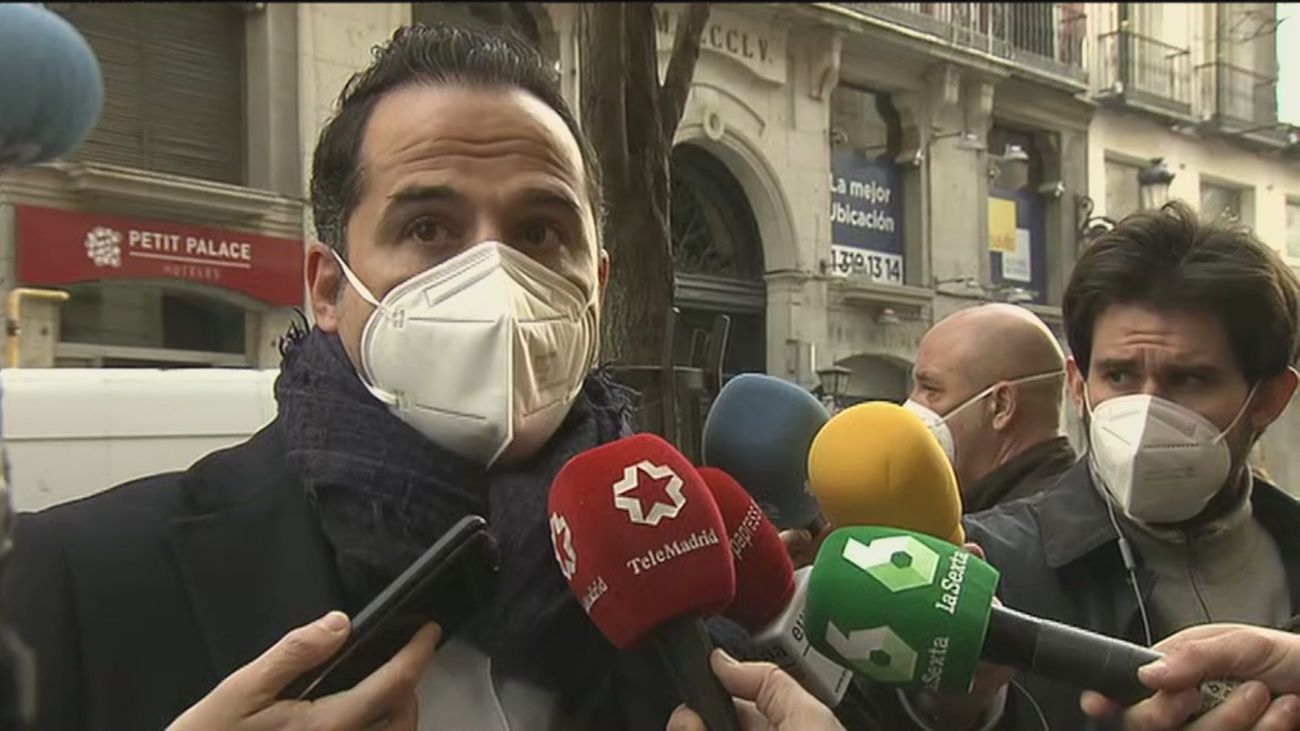 Aguado expresa una “protesta política al Gobierno de Sánchez porque no todo vale y están alentando la violencia”