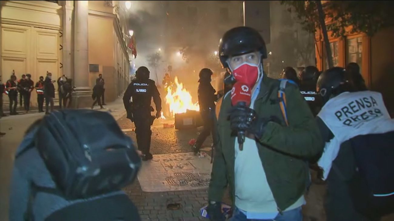 Así vivimos en Telemadrid la noche de violencia en la Puerta del Sol