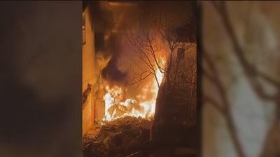 Incendio en Majadahonda en un descampado frecuentado por personas sin hogar