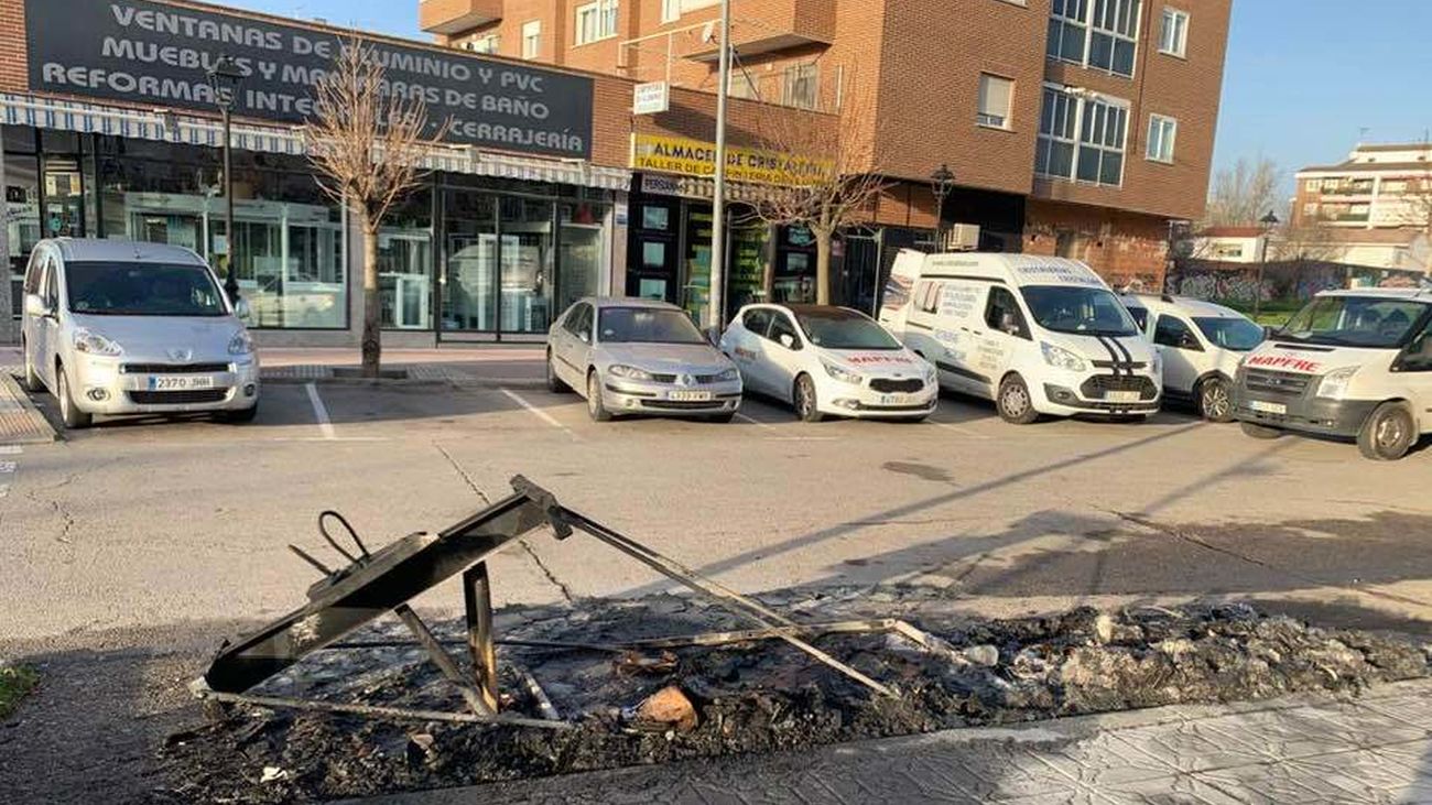 Humanes: reunión urgente para abordar la quema de contenedores durante esta noche