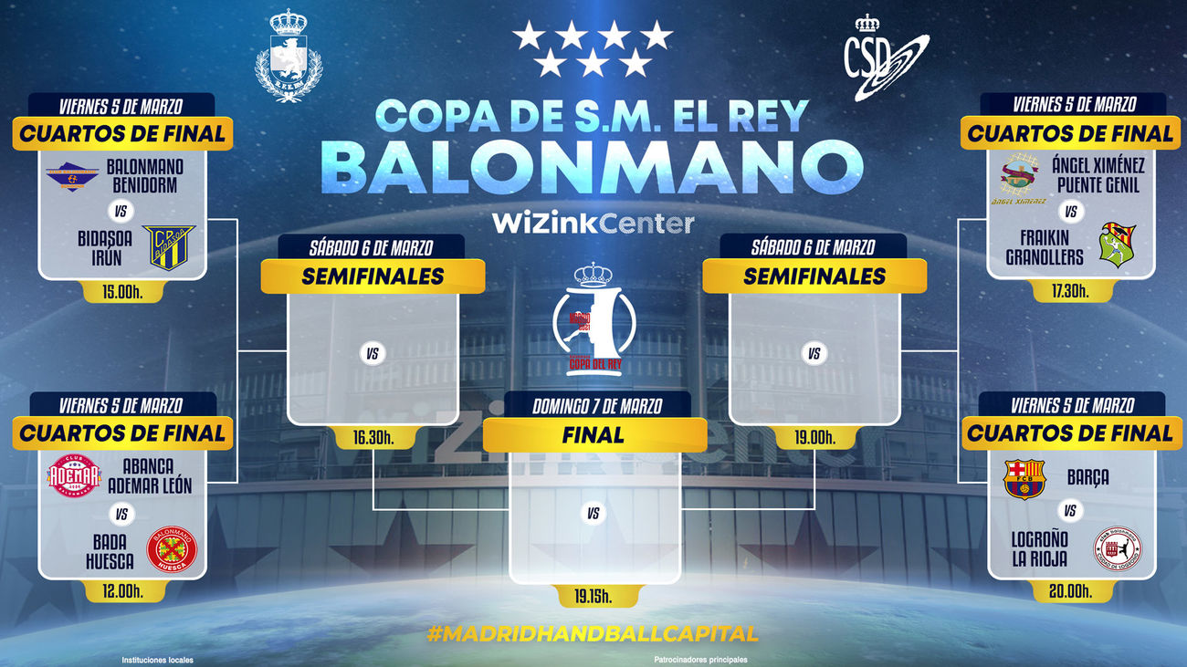 Horarios de la Copa del Rey de balonmano