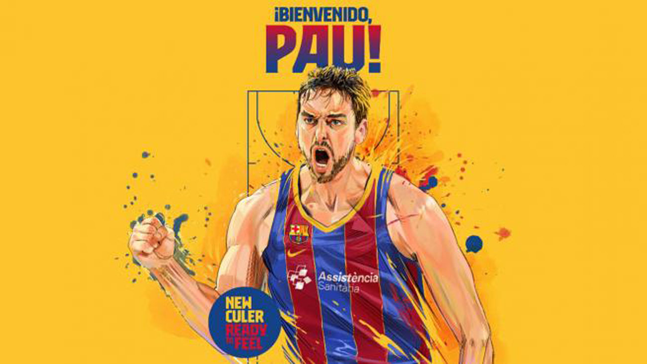 Pau Gasol vuelve al Barça 20 años después