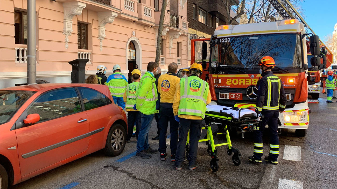 Servicios de emergencias en el lugar del suceso