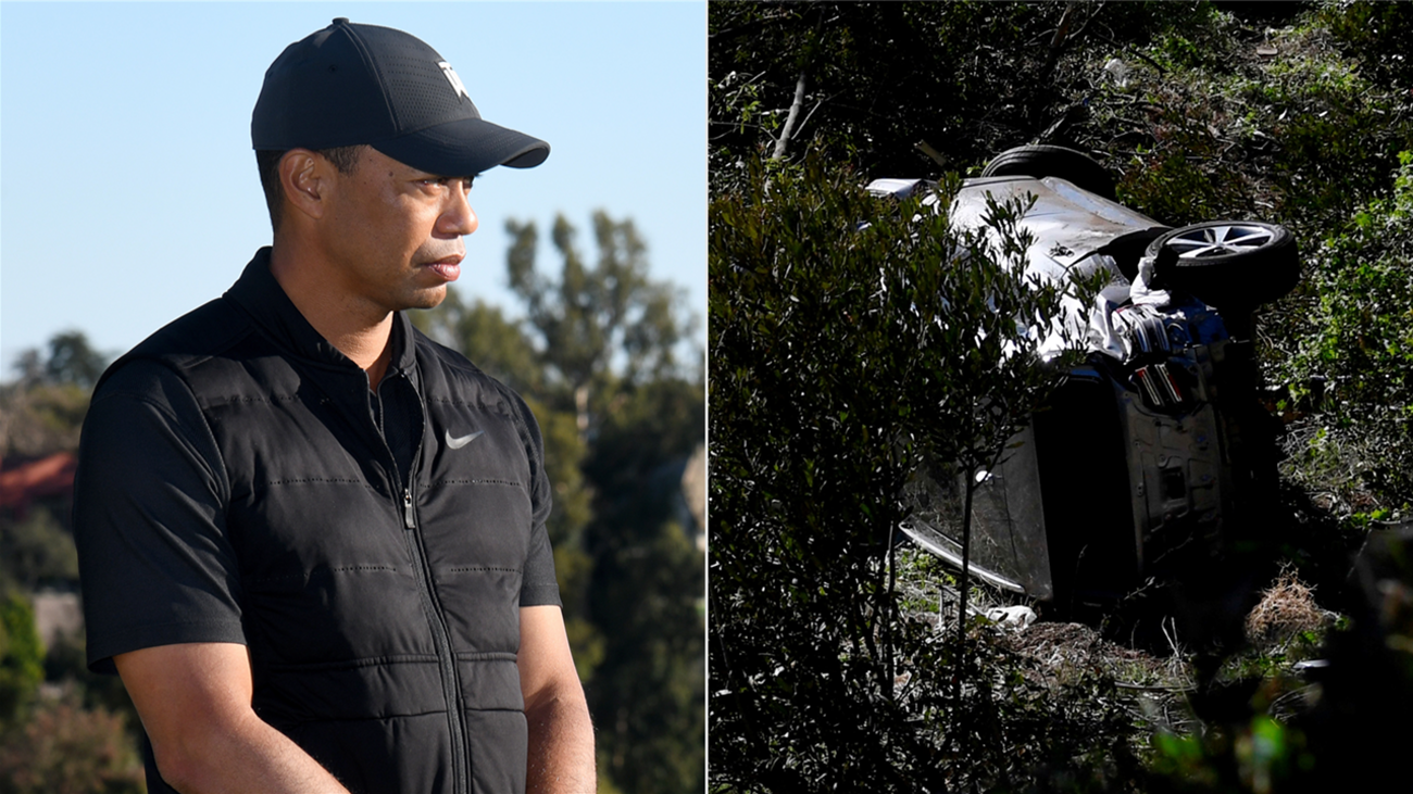 Tiger Woods se recupera de la larga cirugía en pie, tobillo, tibia y peroné