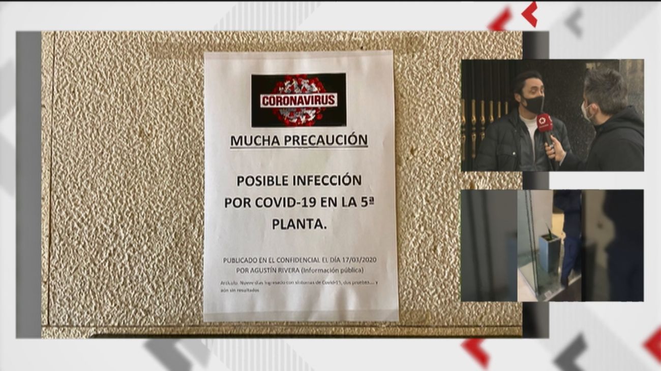 Denuncia que el portero trabaja y pasea sin mascarilla por el edifcio