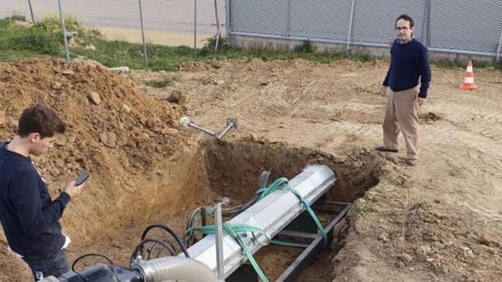 Pruebas del prototipo de robot tunelador / UC3M