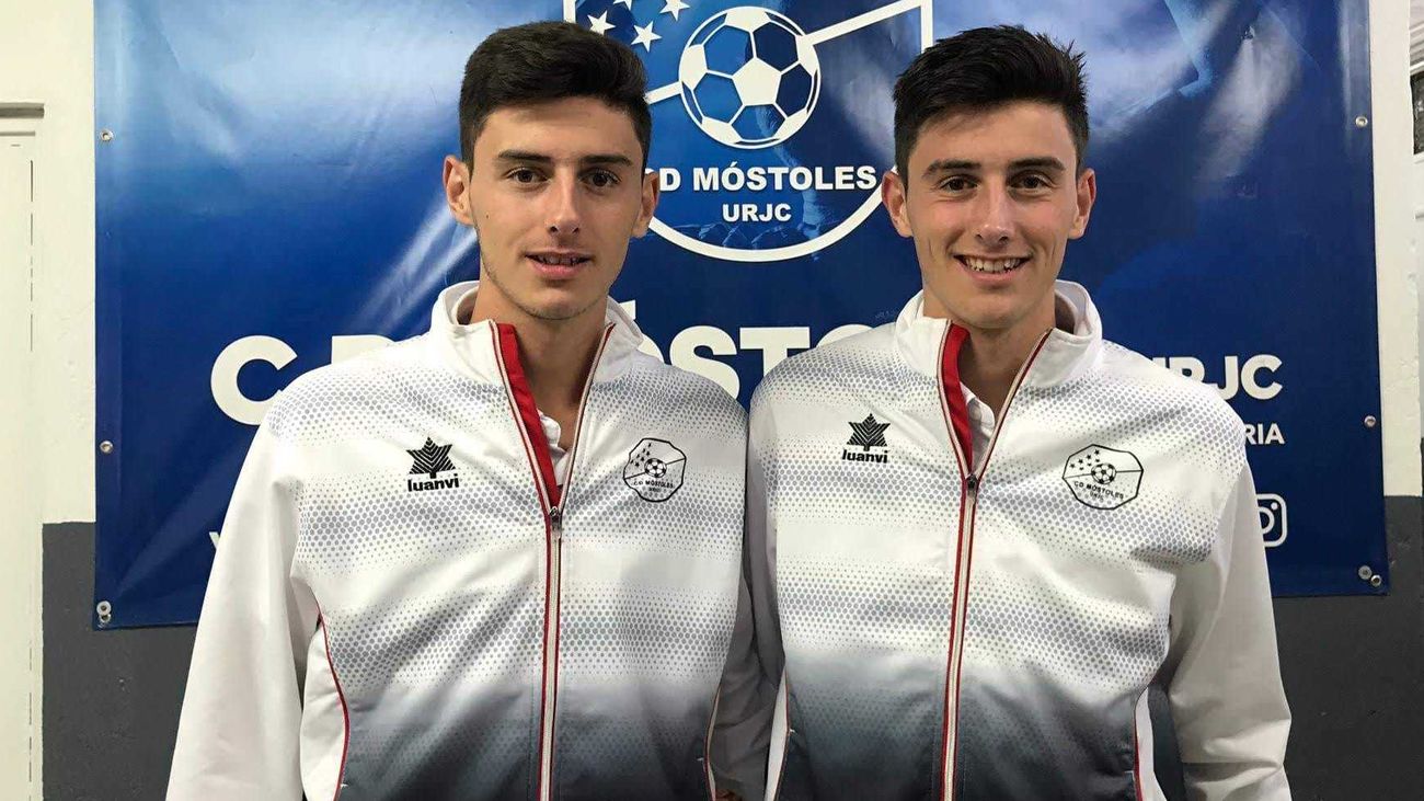 Oscar y Mario Rivas, gemelos, jugadores del Móstoles y Leganés B