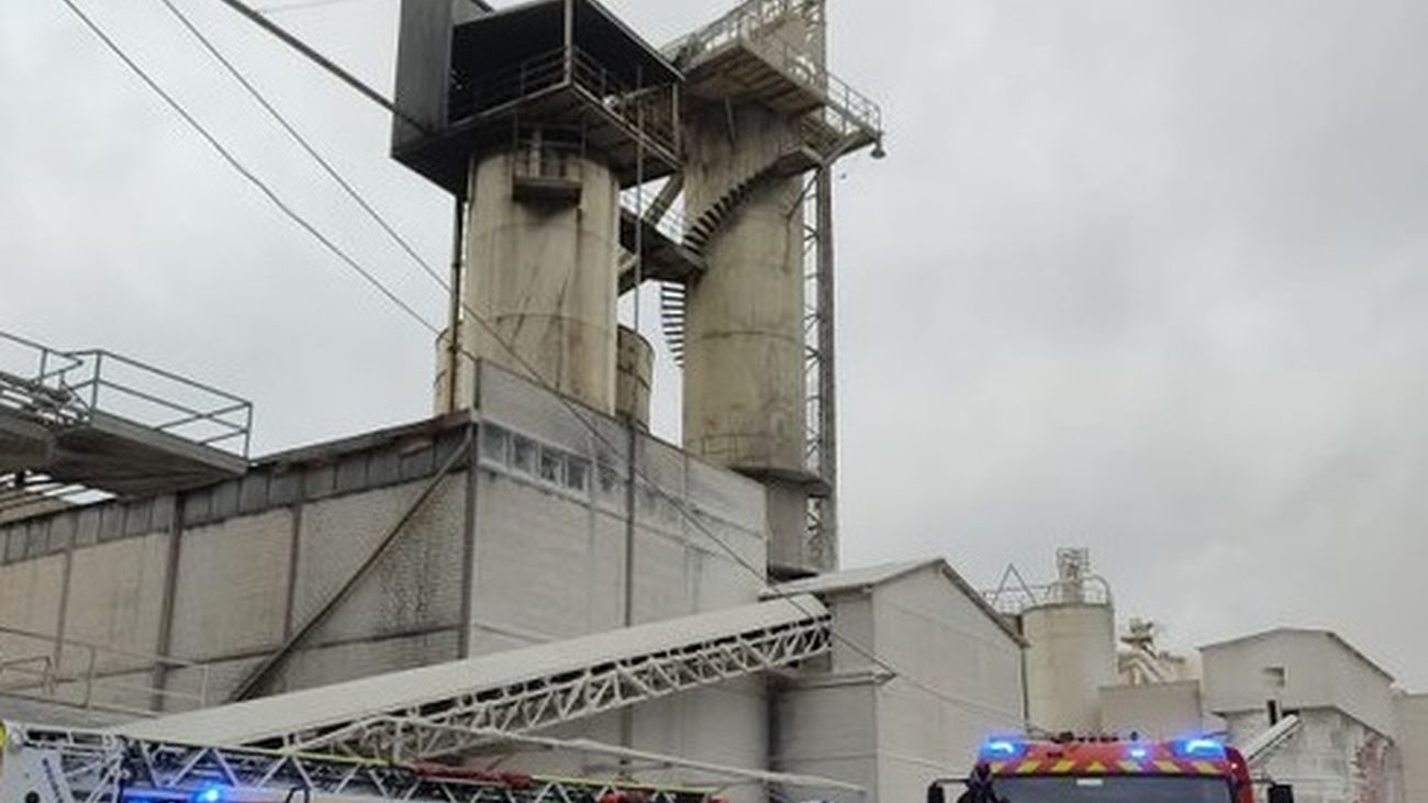 Cementera en Arganda en la que se ha producido el incendio