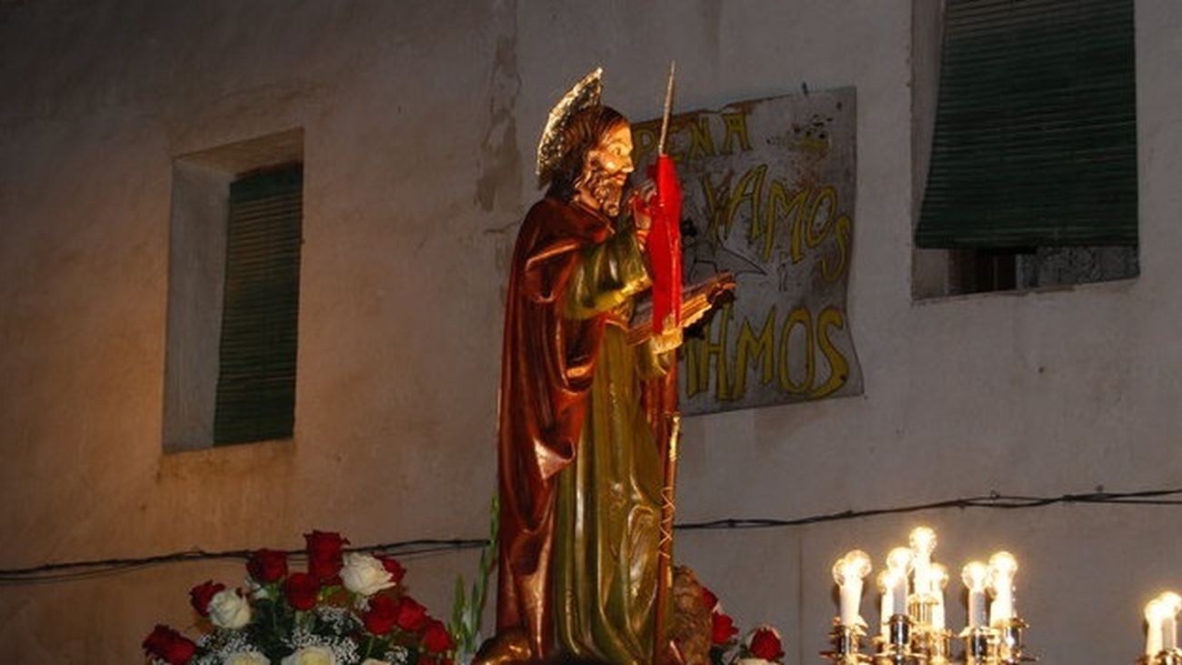 Imagen de San Marcos en procesión