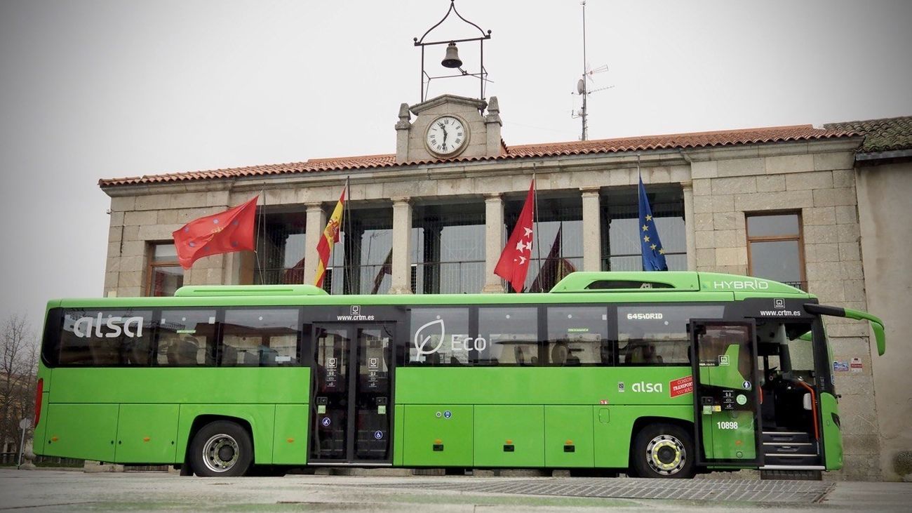 Reforzada la línea 645 que conecta Madrid con la sierra noroeste