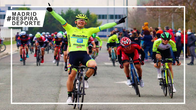 El ciclista madrileño Rubén Sánchez gana la primera prueba de la temporada en Navarra