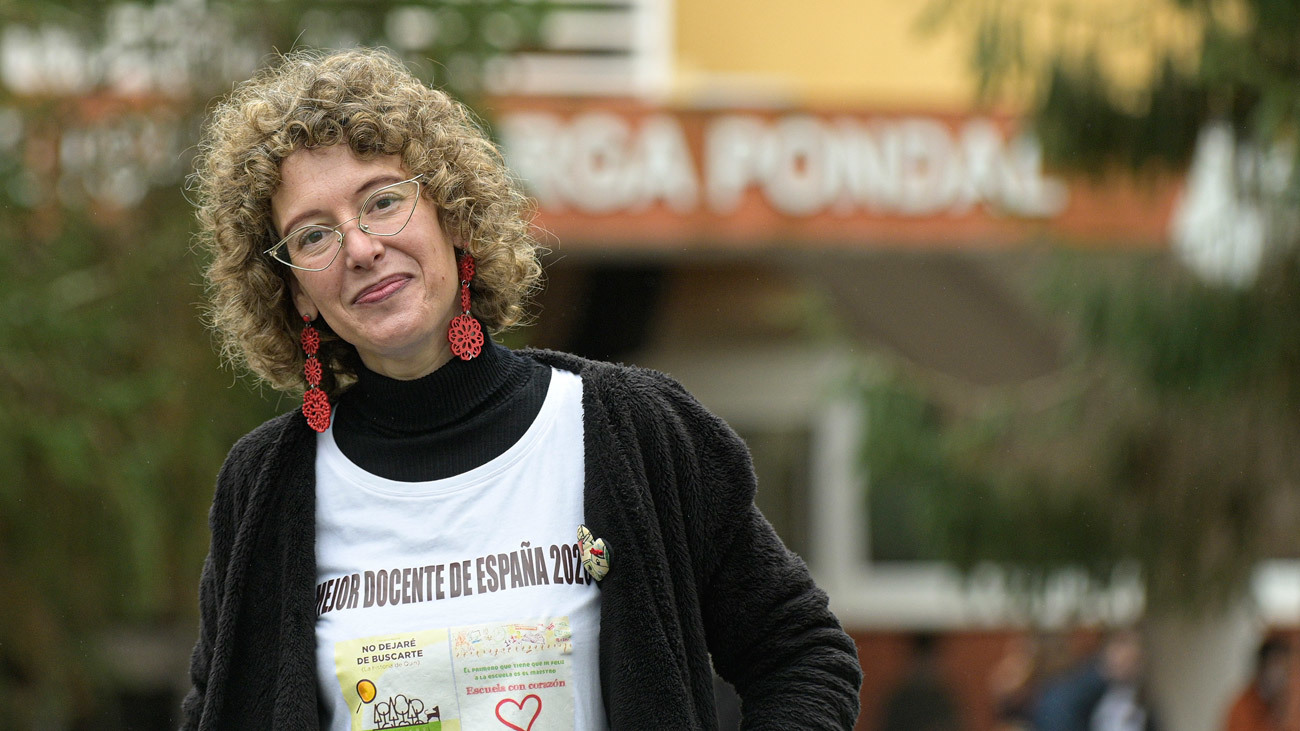 "Enseñar a través de una pantalla no es enseñar", lo dice la mejor profe de primaria de España