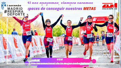 Las deportistas de Leganés lanzan una campaña por el '8 de Marzo'