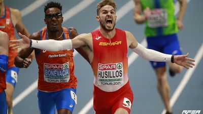 Óscar Husillos, campeón de Europa de 400 metros