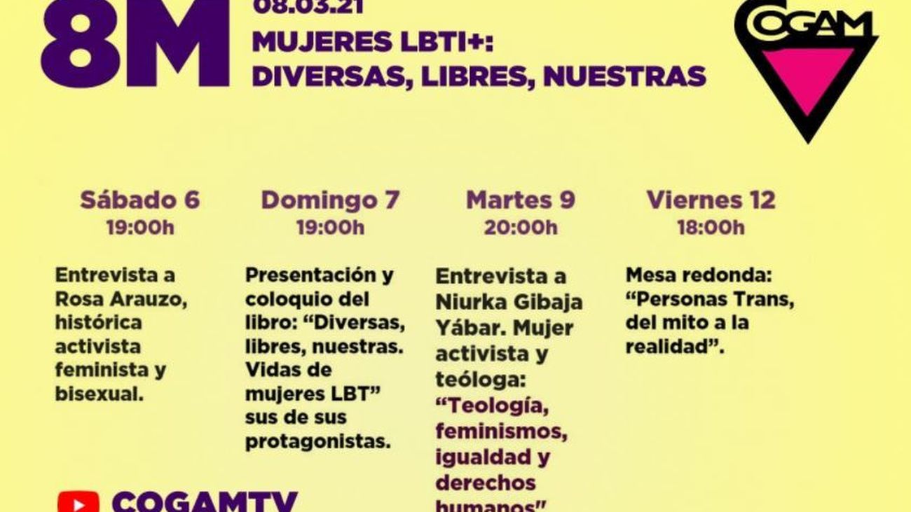 COGAM pide un compromiso "real" para visibilizar el machismo "institucional y social" diario que sufren las mujeres