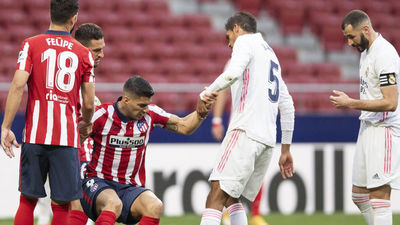 1-1. Benzema contrarresta a Luis Suárez e iguala el derbi