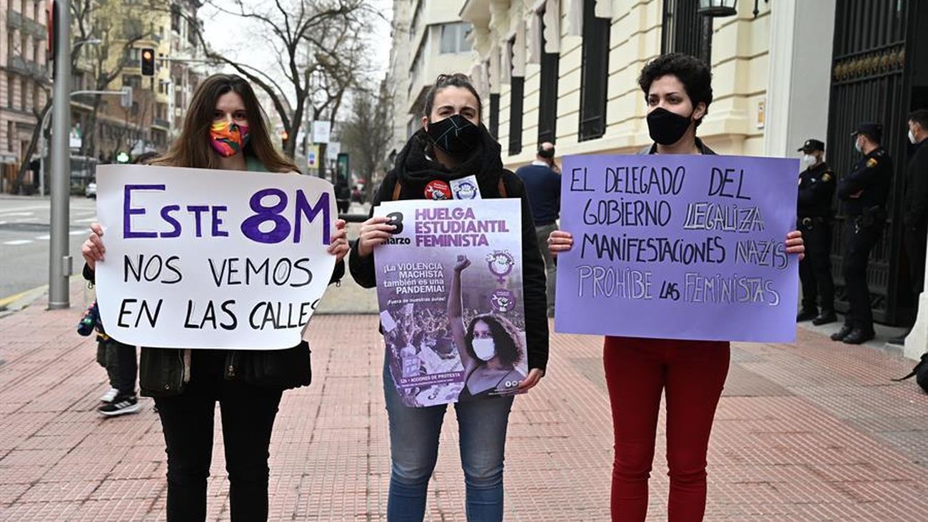 Convocantes feministas en Madrid