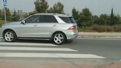 El peligroso paso de cebra de la M-607