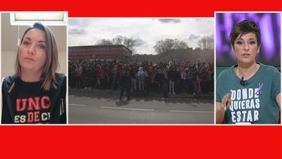 Virginia Ayuste, sobre la concentración frente al Wanda: "Había la misma distancia que un lunes en el metro"