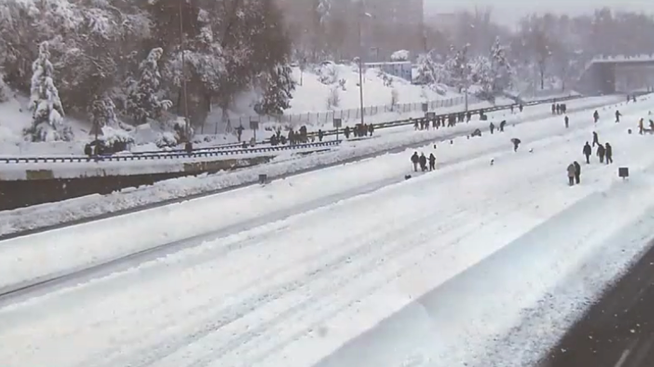 Las imágenes que dejó Filomena forman parte del archivo histórico de Madrid