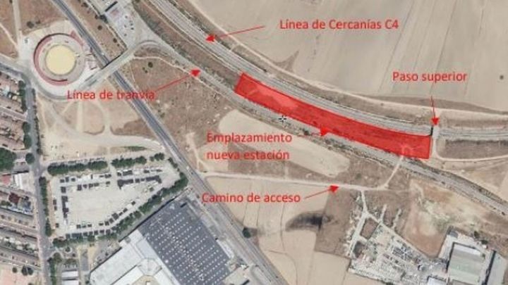 Mapa de ubicación de la futura estación Parla Norte de Cercanías / ADIF