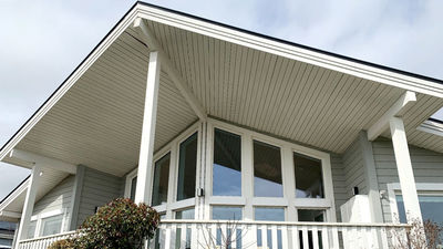 La casa de tejado con forma de ala delta energéticamente perfecta