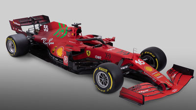 Puesta de largo del SF21, el Ferrari de Carlos Sainz y Leclerc en el Mundial 2021