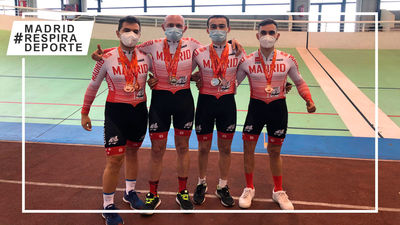 La Selección madrileña de ciclismo adaptado arrasa en el Campeonato de España de pista