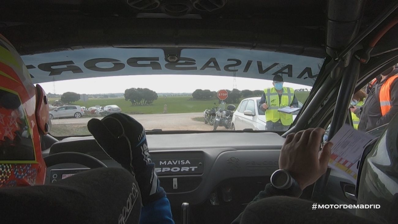 El debut de Sergio López con su Peugeot 208 R2 desde el interior de su coche