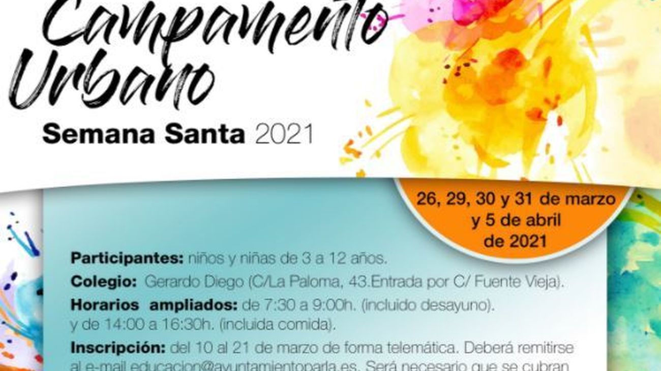 Parla celebra el campamento urbano  de Semana Santa