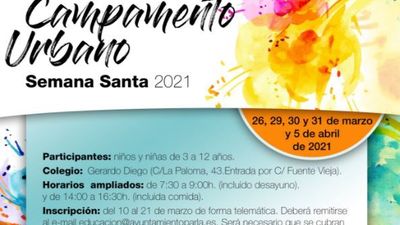 Parla celebra el campamento urbano  de Semana Santa