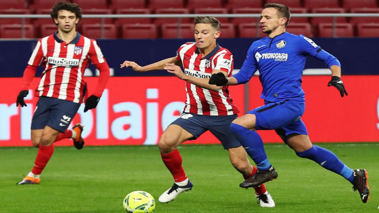 Marcos Llorente ante el Getafe