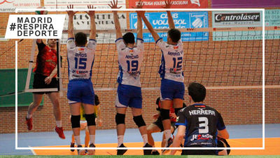 Doble victoria que acerca al Voleibol Leganés al segundo puesto de la Superliga 2