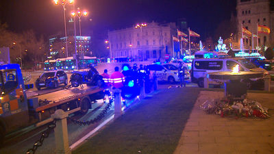 Muere un motorista en Cibeles al chocar  contra otra moto