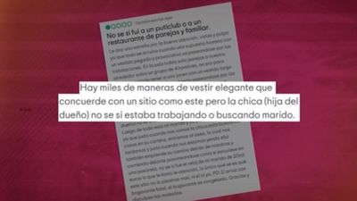 La crítica de una mujer en internet a una camarera: “Llevaba un vestido muy provocativo”
