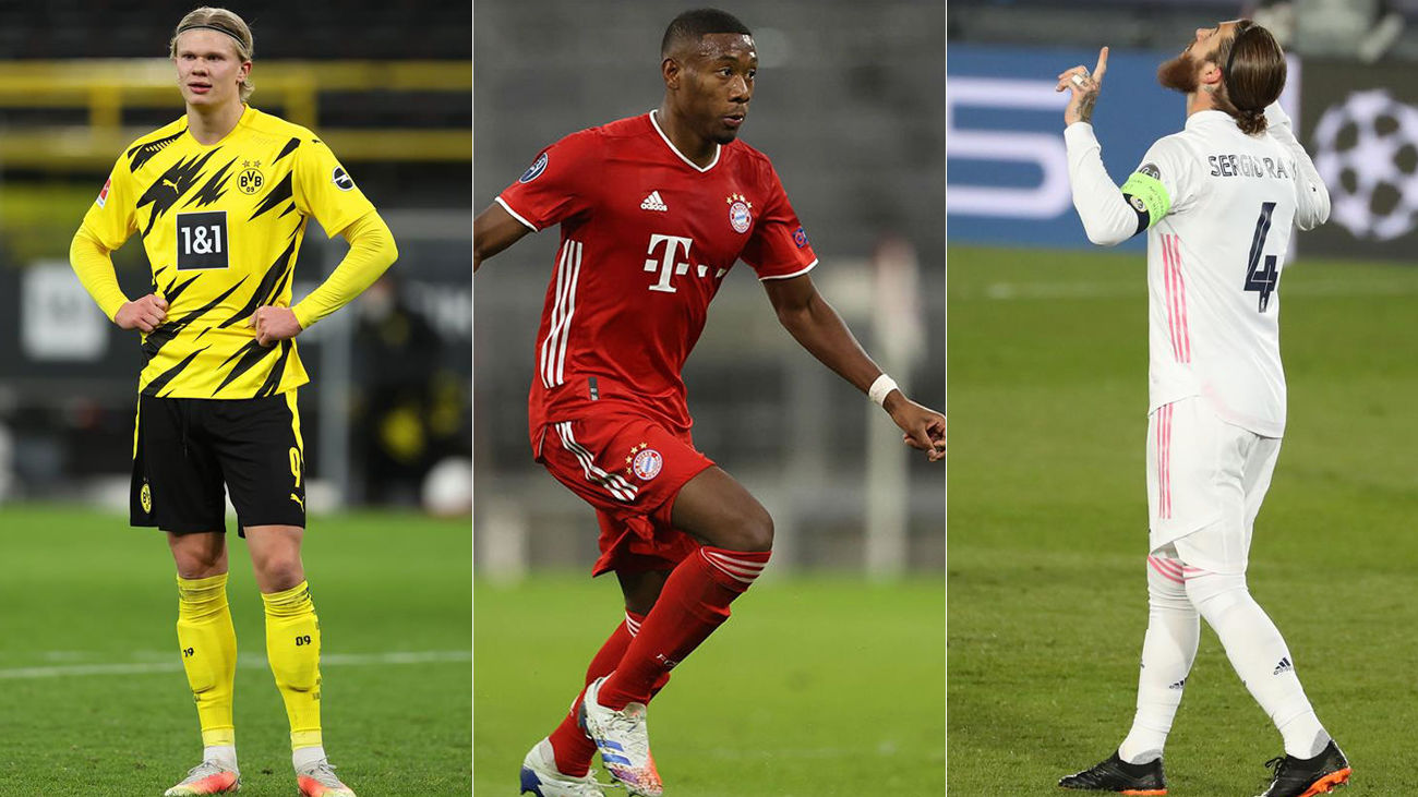 Erling Haaland, David Alaba y Sergio Ramos