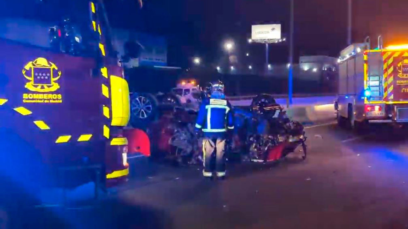 Dos muertos en la colisión de un coche que circulaba  en sentido contrario en la A-2