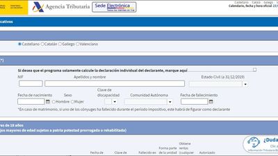 Ya funciona el simulador para calcular tu declaración de la Renta