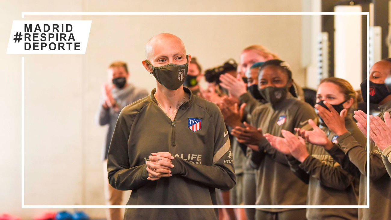 La emotiva vuelta de Virginia Torrecilla a lo entrenamientos