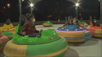 Los 'ovnis locos', la nueva actividad del Parque Europa, en Torrejón de Ardoz