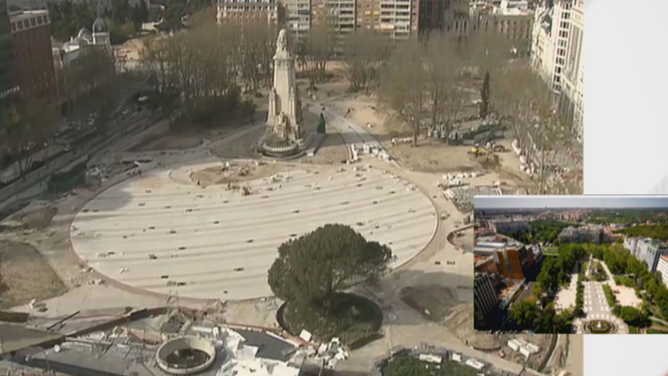 Las obras de la Plaza de España estarán terminadas antes de que acabe 2021
