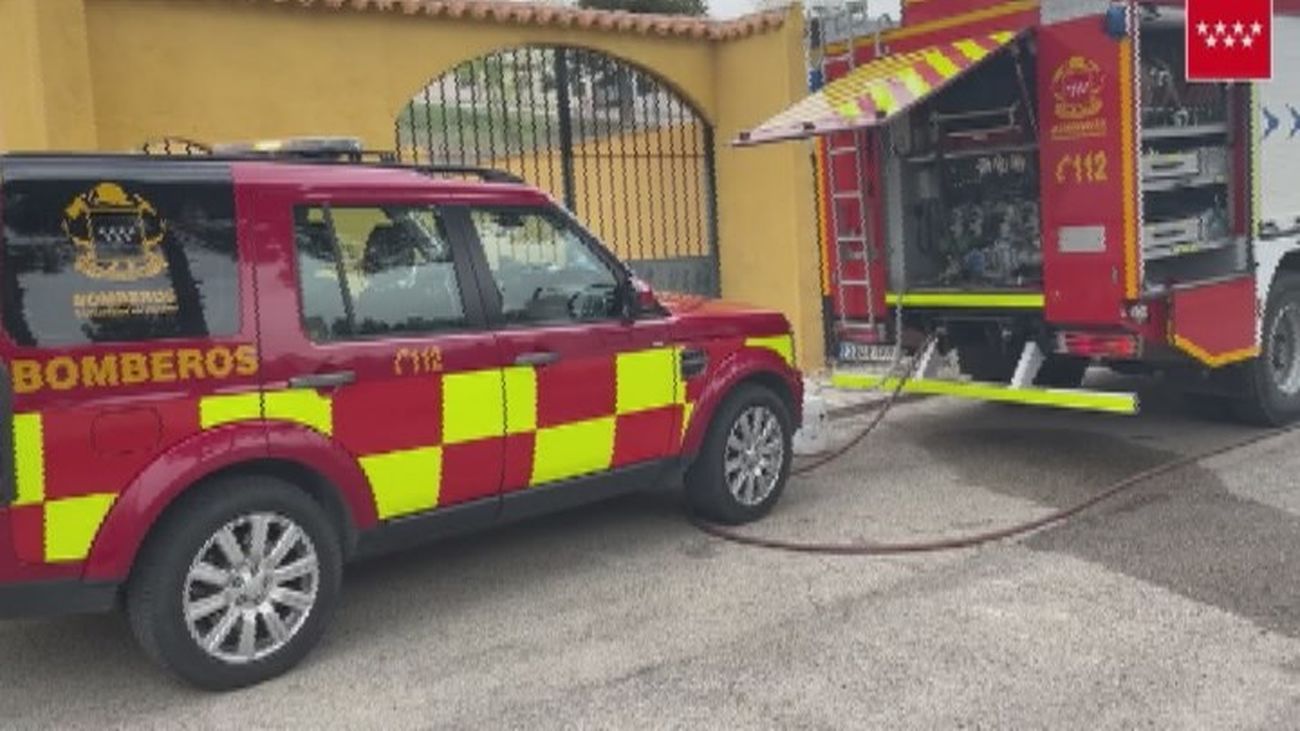 Incendio de un chalet en Colmenar de Oreja