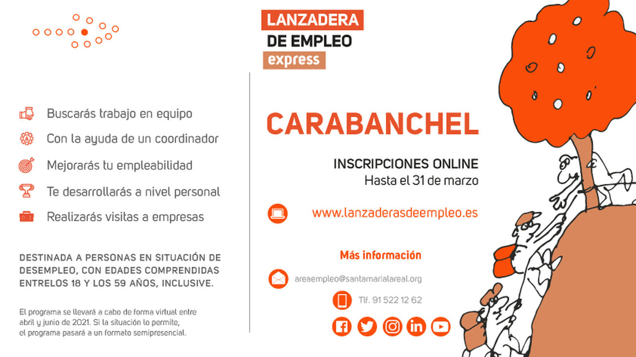 Se estrena en Carabanchel la primera lanzadera exprés de empleo en la Comunidad de Madrid