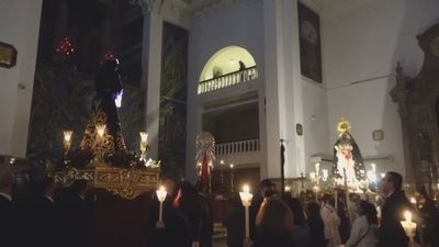 Sin procesión en la Basílica de Jesús de Medinaceli celebran el vía crucis dentro del templo