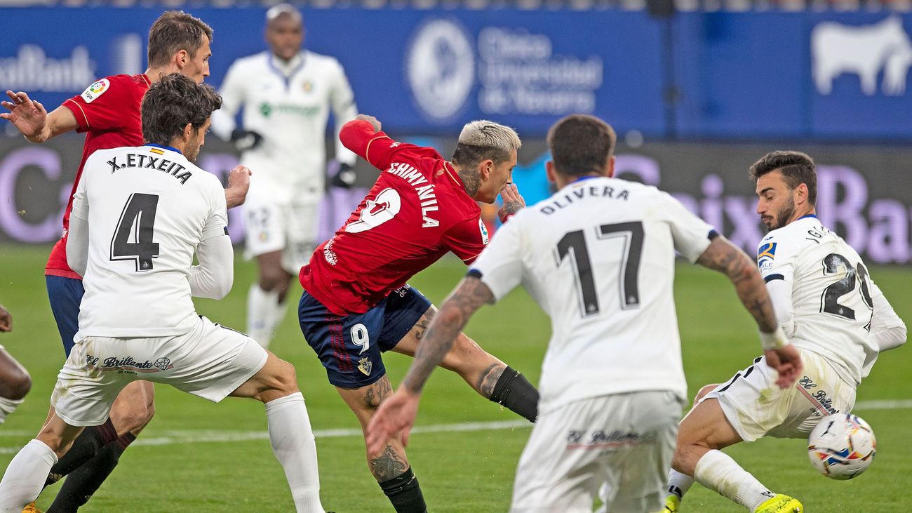 0-0.  El Getafe empata con el Osasuna en un partido de pocas ocasiones
